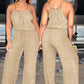 Women's Sleeveless Drawstring Waist Summer Jumpsuit