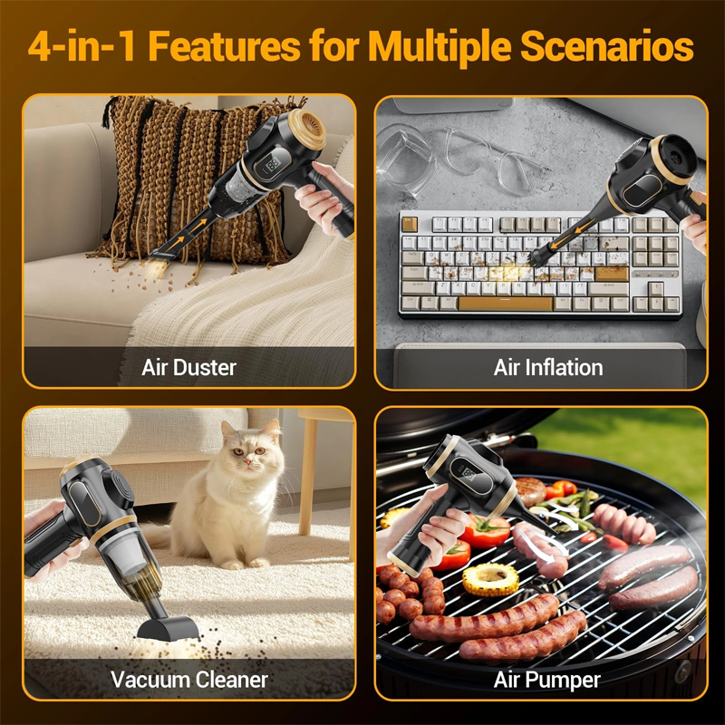 🚗 LIMITED-TIME 50% OFF! 🔋 Cordless 4-in-1 Car Vacuum – 12000Pa Suction, Digital Display, Type-C ✨