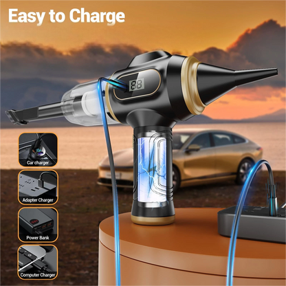 🚗 LIMITED-TIME 50% OFF! 🔋 Cordless 4-in-1 Car Vacuum – 12000Pa Suction, Digital Display, Type-C ✨