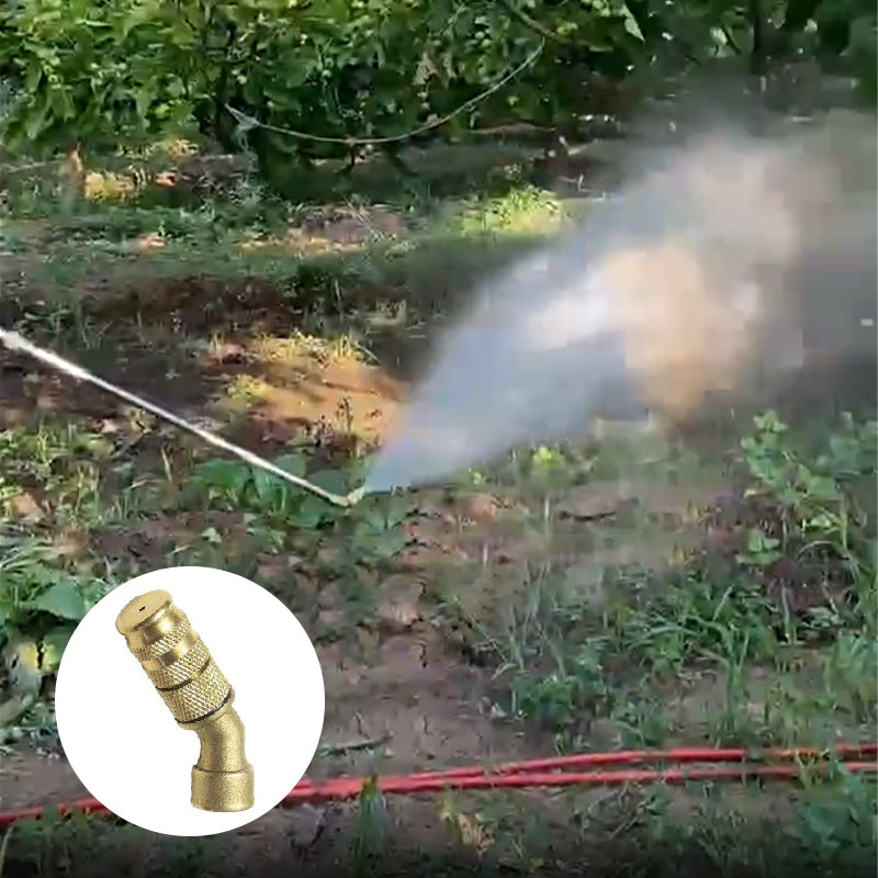 Adjustable Brass Sprayer Nozzle - 45° Tilted