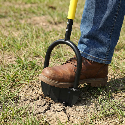 Manual Steel Lawn Edger with Serrated Blade