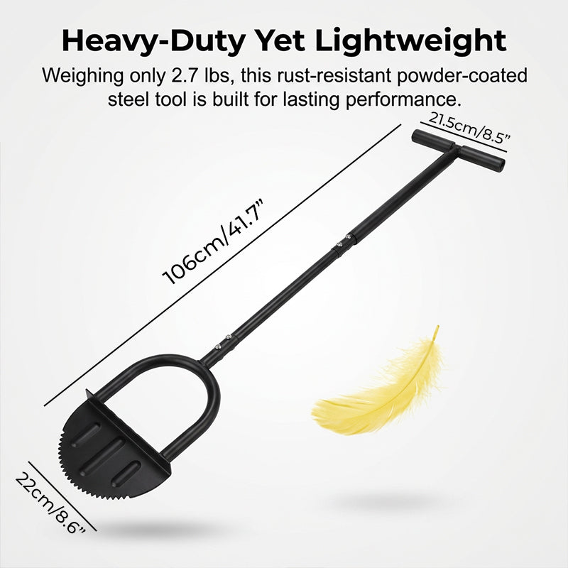 Manual Steel Lawn Edger with Serrated Blade