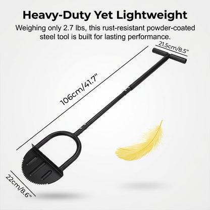 Manual Steel Lawn Edger with Serrated Blade