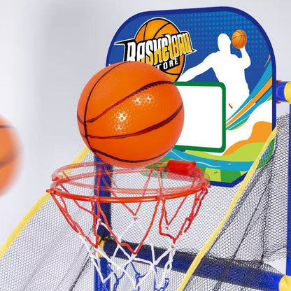 🥳2026 HOT SALE🥳💞50K+ SOLD!🏀🎯Kids‘ Indoor Basketball Arcade Game – Auto ball return, sturdy & safe. 4 balls + pump included. Quick setup, endless fun! 🧒💨