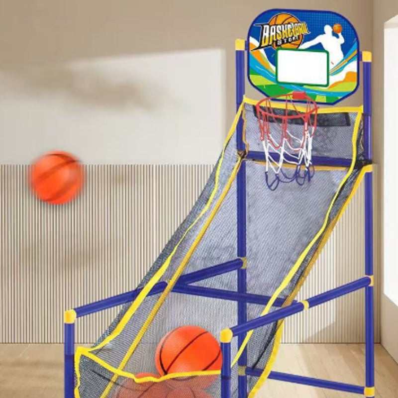 🥳2026 HOT SALE🥳💞50K+ SOLD!🏀🎯Kids‘ Indoor Basketball Arcade Game – Auto ball return, sturdy & safe. 4 balls + pump included. Quick setup, endless fun! 🧒💨