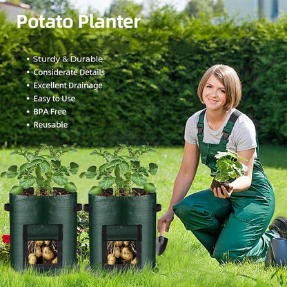 PE Potato Grow Bag with Harvest Flap
