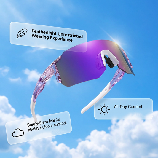 ⏳Limited-time 50% off⏰Large Frame UV Protection Sports Glasses – HD Vision & Lightweight Design🕶️🚴 🏃