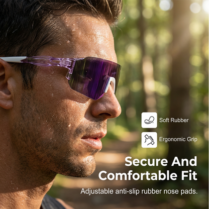⏳Limited-time 50% off⏰Large Frame UV Protection Sports Glasses – HD Vision & Lightweight Design🕶️🚴 🏃