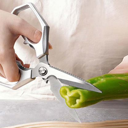 ✂️Multi-Functional Heavy Duty Kitchen Shears -FallFreshness- Stainless Steel Kitchen Shears, Sharp Silver Meat Scissors, Dishwasher Safe,  Poultry Shears, Japanese Cooking Scissors for Food, Chicken Bones, and Turkey