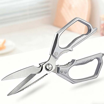 ✂️Multi-Functional Heavy Duty Kitchen Shears -FallFreshness- Stainless Steel Kitchen Shears, Sharp Silver Meat Scissors, Dishwasher Safe,  Poultry Shears, Japanese Cooking Scissors for Food, Chicken Bones, and Turkey