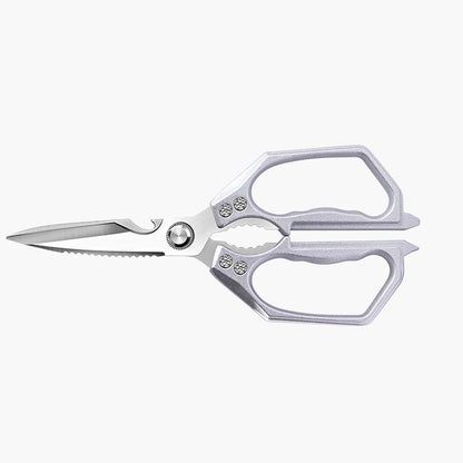 ✂️Multi-Functional Heavy Duty Kitchen Shears -FallFreshness- Stainless Steel Kitchen Shears, Sharp Silver Meat Scissors, Dishwasher Safe,  Poultry Shears, Japanese Cooking Scissors for Food, Chicken Bones, and Turkey