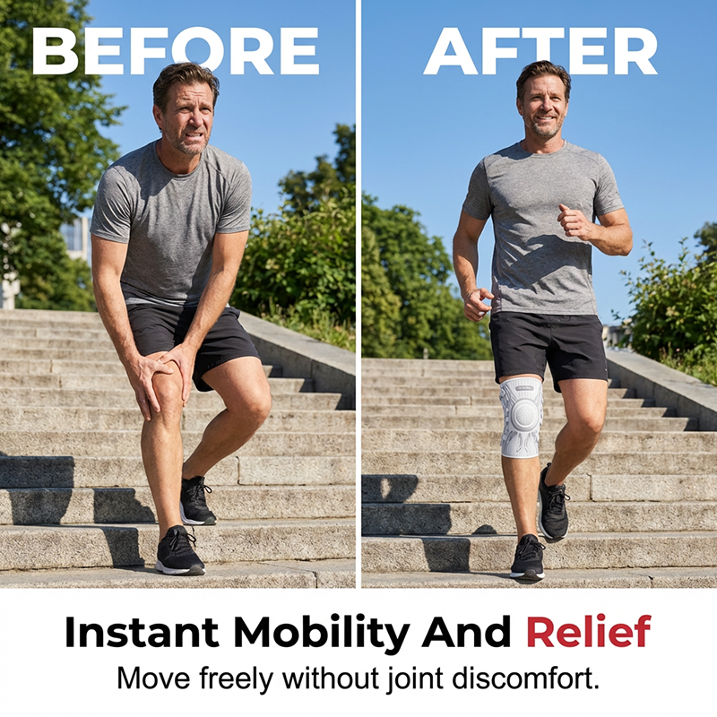 ⏳Time-Limited Special⏰Smart Knee Brace with Adjustable Compression Knob