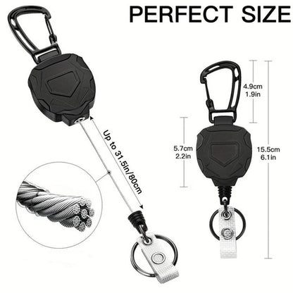 🔥Retractable Heavy Duty Badge Reel with Card Holder