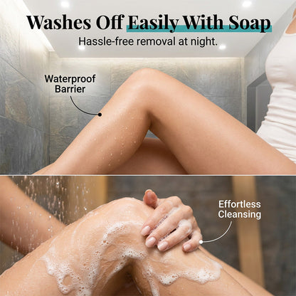 Waterproof Body Perfector – 100ml, Instant, No DHA, Covers Scars & Veins ✨