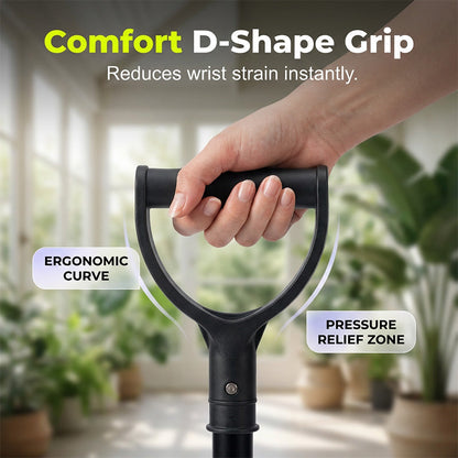 🦯 2026 SALE 50% OFF! 💪 Adjustable Standing Assist Cane for Elderly – Heavy-Duty Alloy Frame, Ultra-Wide Anti-Slip Base & Ergonomic D-Shape Grip ✨