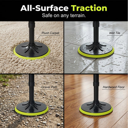 🦯 2026 SALE 50% OFF! 💪 Adjustable Standing Assist Cane for Elderly – Heavy-Duty Alloy Frame, Ultra-Wide Anti-Slip Base & Ergonomic D-Shape Grip ✨