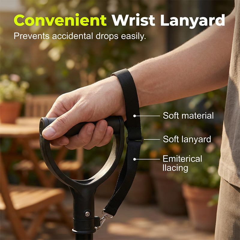 🦯 2026 SALE 50% OFF! 💪 Adjustable Standing Assist Cane for Elderly – Heavy-Duty Alloy Frame, Ultra-Wide Anti-Slip Base & Ergonomic D-Shape Grip ✨