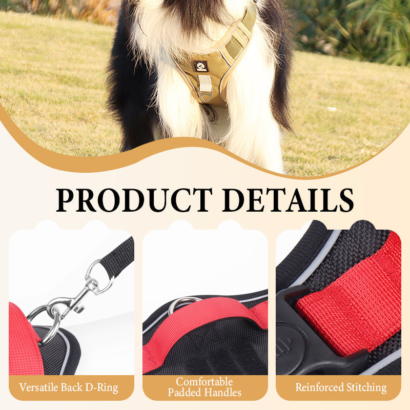 📢📢50% OFF !! ⏰No Pull Dog Harness with Leash & Collar LED