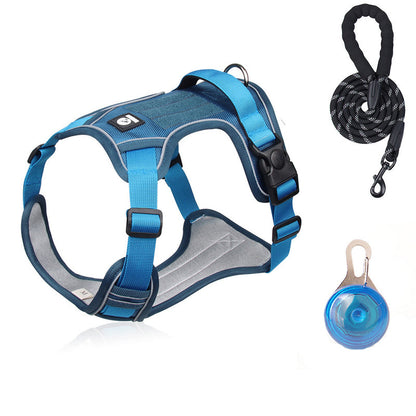 📢📢50% OFF !! ⏰No Pull Dog Harness with Leash & Collar LED
