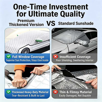 💥Car Windshield Snow Cover – All‑season, multi‑layer. Covers hood, glass & side windows. Strong straps, no slipping! 🚙💨