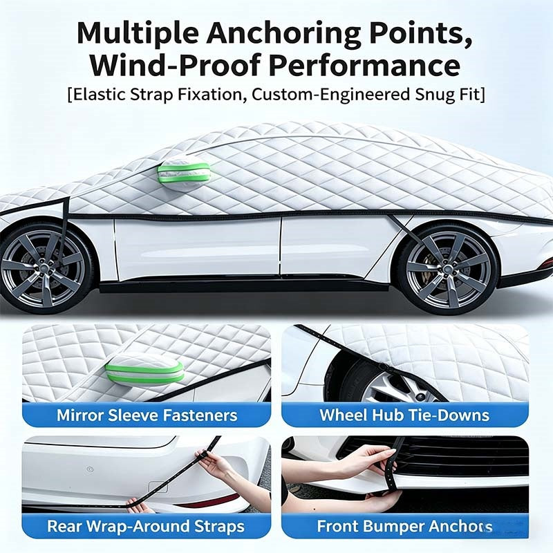 💥Car Windshield Snow Cover – All‑season, multi‑layer. Covers hood, glass & side windows. Strong straps, no slipping! 🚙💨