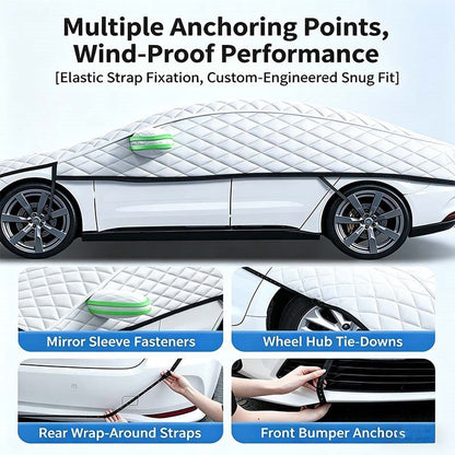 💥Car Windshield Snow Cover – All‑season, multi‑layer. Covers hood, glass & side windows. Strong straps, no slipping! 🚙💨