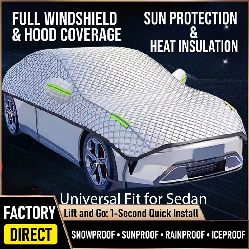 💥Car Windshield Snow Cover – All‑season, multi‑layer. Covers hood, glass & side windows. Strong straps, no slipping! 🚙💨