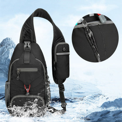 🎒 50% OFF NOW! 💧 Men's Outdoor Sling Bag – Multi-Pocket, Water-Resistant & Breathable – Perfect for Travel & Daily Use ✨