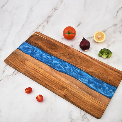 Artistic Wood and Resin Kitchen Charcuterie Board