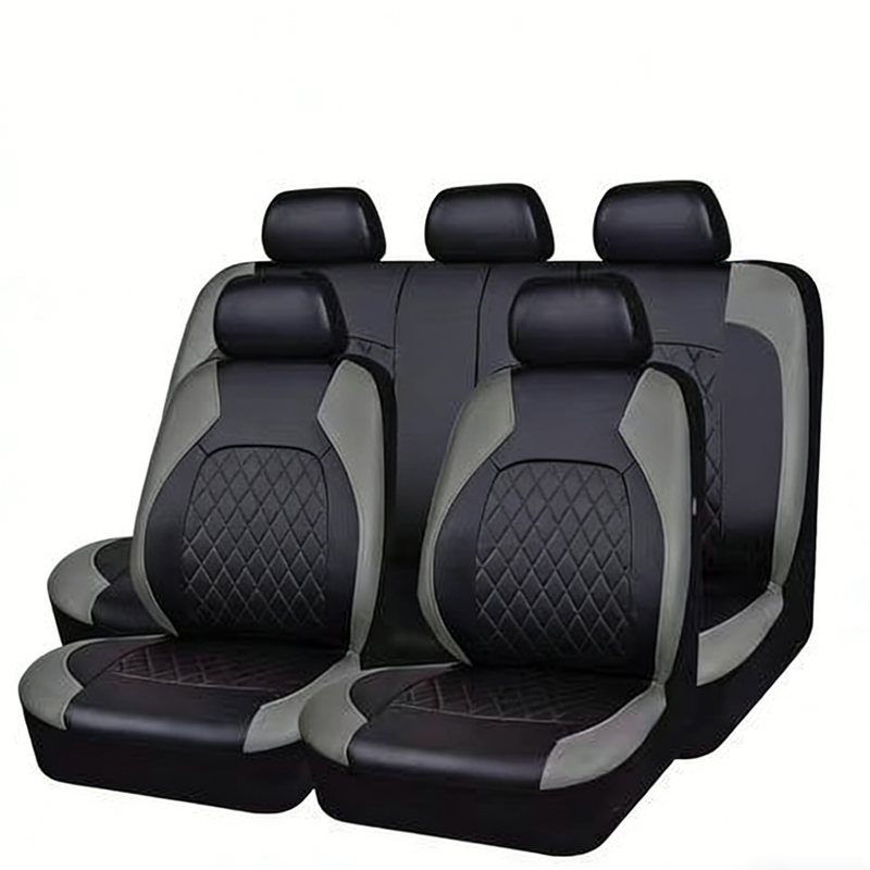🎉 2026 Sale — 🔥Over 50,000 Sold 🚗 9-Piece Quilted Faux Leather Seat Covers – Car Interior Accessory ⏰