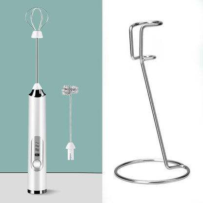 ⏳ Time-Limited Special! ⏰ Mini Portable Electric Frother Set – 3-Speed Precision 4500/6000/8000r/min, Powerful Quiet Motor, 304 Stainless Steel Whisk, USB-C Rechargeable – 2 Interchangeable Heads for Cappuccino Latte & Matcha ☕