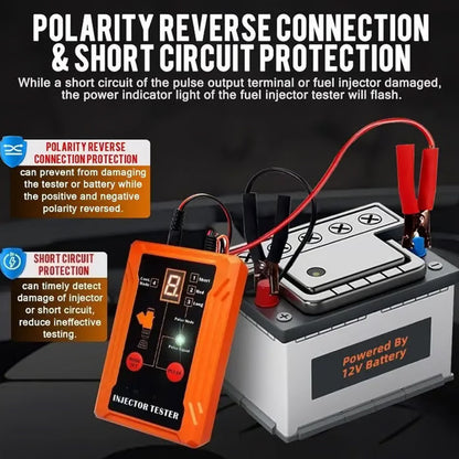 🎉 2026 Sale — Over 16,800 Sold!⛽4‑Mode 12V LED Display Fuel Injector Tester & Cleaner Tool ✨