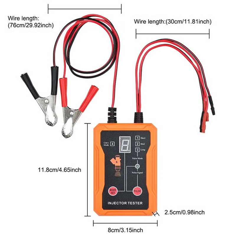 🎉 2026 Sale — Over 16,800 Sold!⛽4‑Mode 12V LED Display Fuel Injector Tester & Cleaner Tool ✨