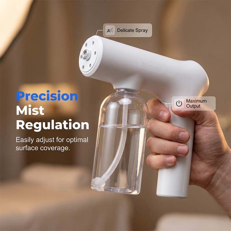 🦠 Cordless Nano Atomizer – Touchless Disinfecting, Blue Light – For Home, Office & Car 🏠