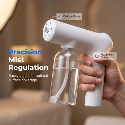 🦠 Cordless Nano Atomizer – Touchless Disinfecting, Blue Light – For Home, Office & Car 🏠