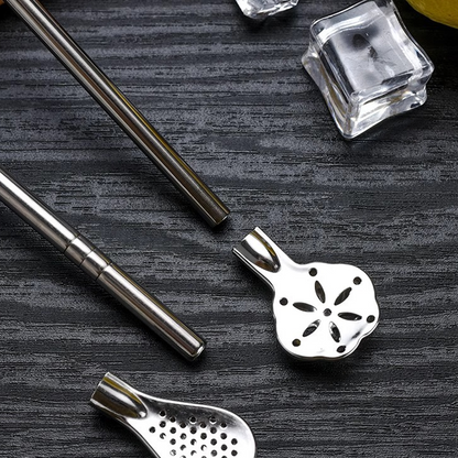 🥤 LIMITED TIME 50% OFF! 🥄 304 Stainless Steel 2-in-1 Straw Spoon – Drink Straw & Stirring Spoon Combo, Detachable Design & Eco-Friendly Reusable ✨