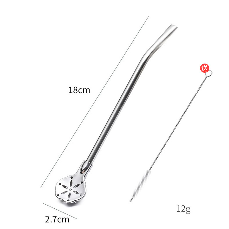🥤 LIMITED TIME 50% OFF! 🥄 304 Stainless Steel 2-in-1 Straw Spoon – Drink Straw & Stirring Spoon Combo, Detachable Design & Eco-Friendly Reusable ✨