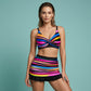 Women's Striped Two-Piece Swimsuit