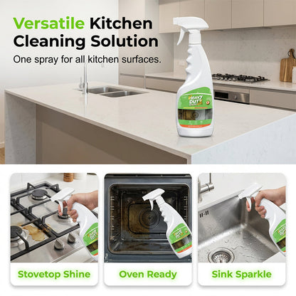 🏆 50% OFF! 🍑 Heavy-Duty Kitchen Degreaser Spray – Fast-Acting Grease Melter, Perfect for Range Hoods & Refreshing Peach Aroma – One Spray, Spotless Kitchen ✨
