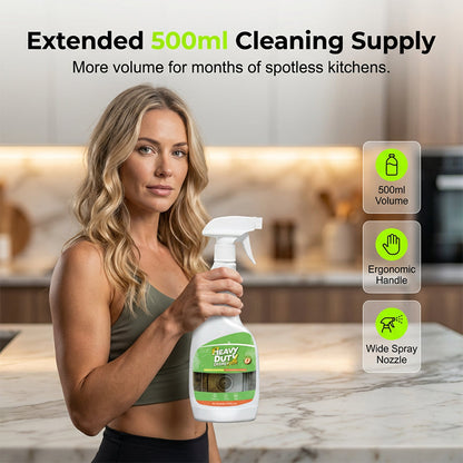🏆 50% OFF! 🍑 Heavy-Duty Kitchen Degreaser Spray – Fast-Acting Grease Melter, Perfect for Range Hoods & Refreshing Peach Aroma – One Spray, Spotless Kitchen ✨