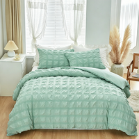 3-Piece Pintuck Textured Duvet Cover Set