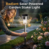 Solar Powered LED Garden Stake Light
