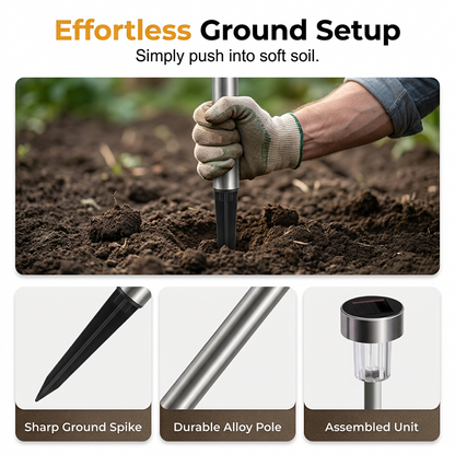 Solar Powered LED Garden Stake Light