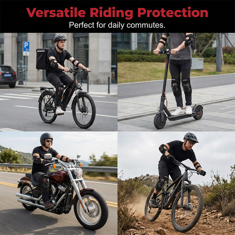 🏍️ 2026 Sale — Over 34,000 Sold!🔥  Motorcycle Knee & Elbow Guard Set