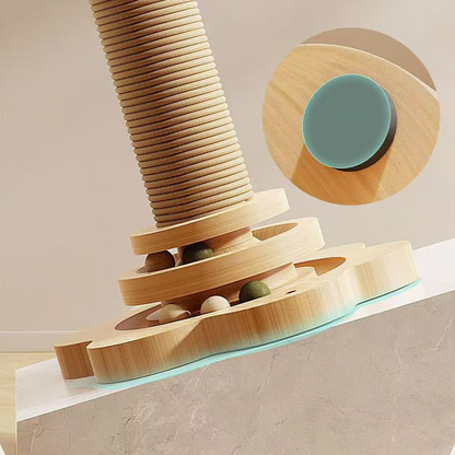 🏆LAST DAY SALE 50% OFF🔥Multifunctional Cat Activity Center with Scratcher and Toys