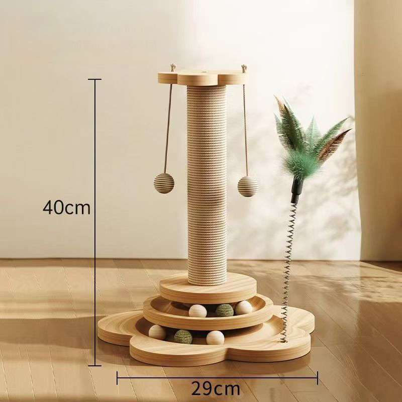 🏆LAST DAY SALE 50% OFF🔥Multifunctional Cat Activity Center with Scratcher and Toys