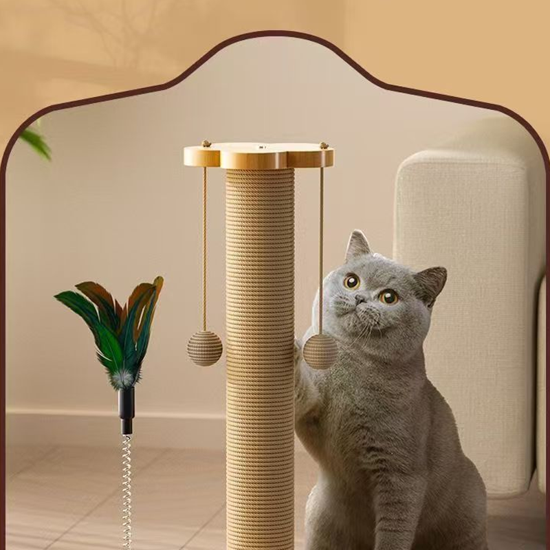 🏆LAST DAY SALE 50% OFF🔥Multifunctional Cat Activity Center with Scratcher and Toys