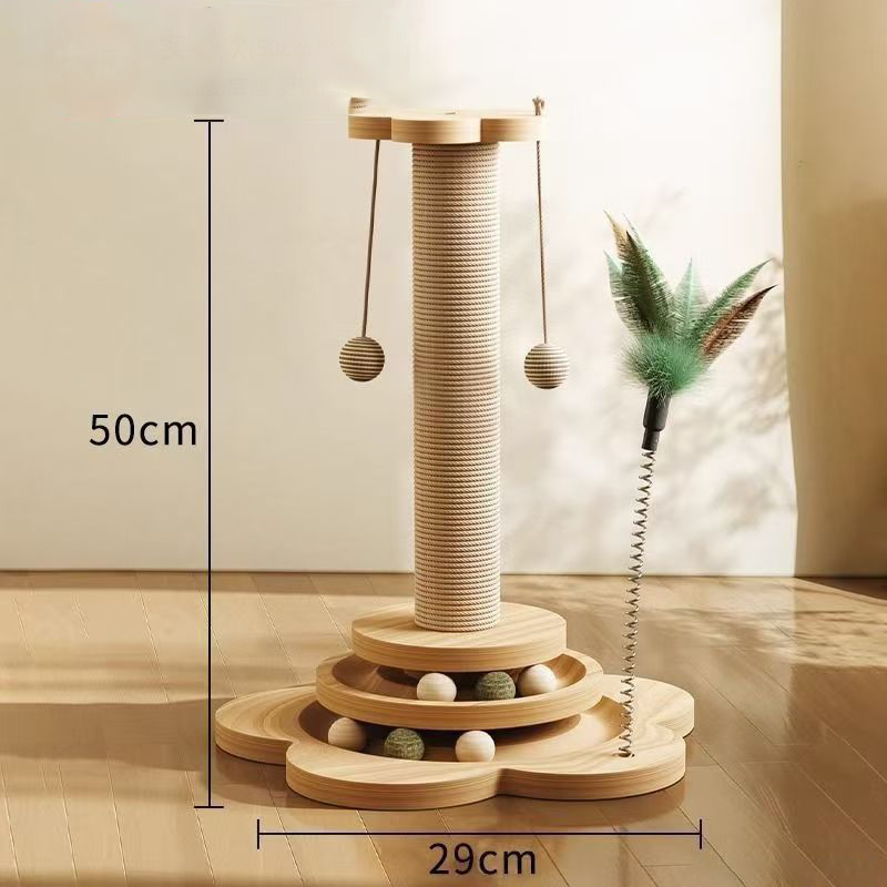 🏆LAST DAY SALE 50% OFF🔥Multifunctional Cat Activity Center with Scratcher and Toys