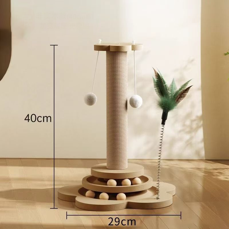 🏆LAST DAY SALE 50% OFF🔥Multifunctional Cat Activity Center with Scratcher and Toys