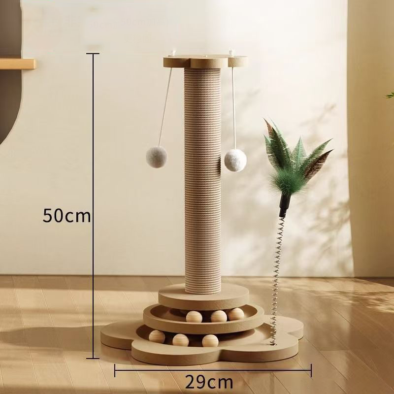 🏆LAST DAY SALE 50% OFF🔥Multifunctional Cat Activity Center with Scratcher and Toys